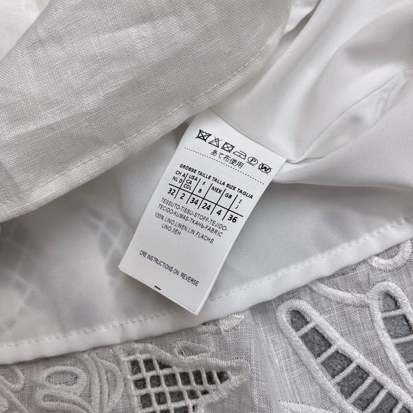 Max Mar 26s Maxi Dress White Linen 400510
