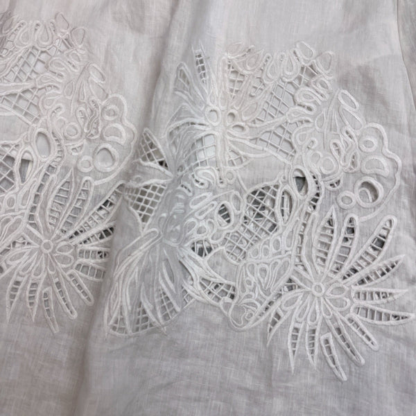 Max Mar 26s Maxi Dress White Linen 400510