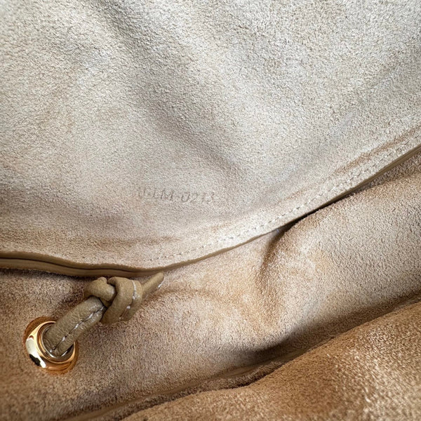 CL Halfmoon Triomphe Small Bag 25cm Beige Lambskin