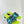 dway heeled slide 35 blue lime embroidered cotton