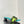 dway heeled slide 35 lime blue embroidered cotton