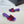 dway heeled slide 35 red purple embroidered cotton