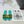 dway slide embroidered lime blue cotton