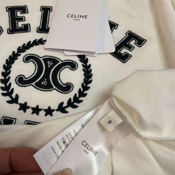 Celine SS26 Fitted short-sleeved T-shirt Cotton 350428