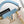 CAPUCINES BB 27 IN PEARL WHITE MIX SKY BLUE TAURILLON GOLD HARDWARE
