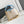 CAPUCINES MINI 21 IN PEARL WHITE MIX SKY BLUE TAURILLON GOLD HARDWARE