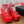 ALAIA BANQUET WEDGE SANDALS IN CHERRY RED LAMBSKIN WITH RED HEART