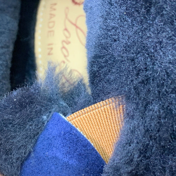 LP Open Walk Chukka Boot Midnight Blue Suede Lamb Fur