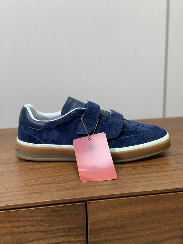 LP Kid's Tennis Walk Sneaker Dark Blue Suede Calfskin 585745