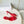 Manolo Mules Latest Checkerboard Red Fabric Leather 528007