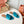 Summer Charms Sandals in Blue Suede