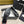 ballet flat flower black calfskin