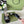 GG CRYSTAL SLIDES SANDAL BLACK AND CREAM CALFSKIN