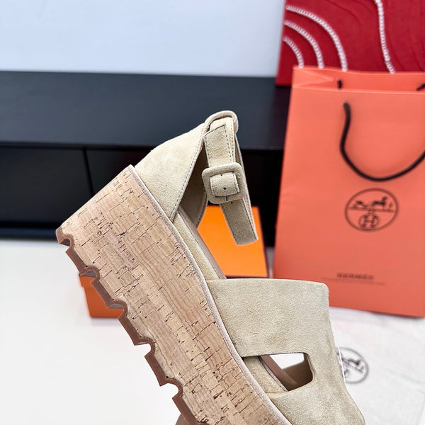 HM Luce 30 Sandal 65mm Light Beige Suede 622759
