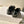 Jimmy Choo Skye Corsage Ballet Flat Black Sheepskin 669845