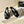 Jimmy Choo Skye Corsage Sandals Black Sheepskin 669846