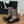 CC Short Boots Earth Brown Quilted Calfskin
