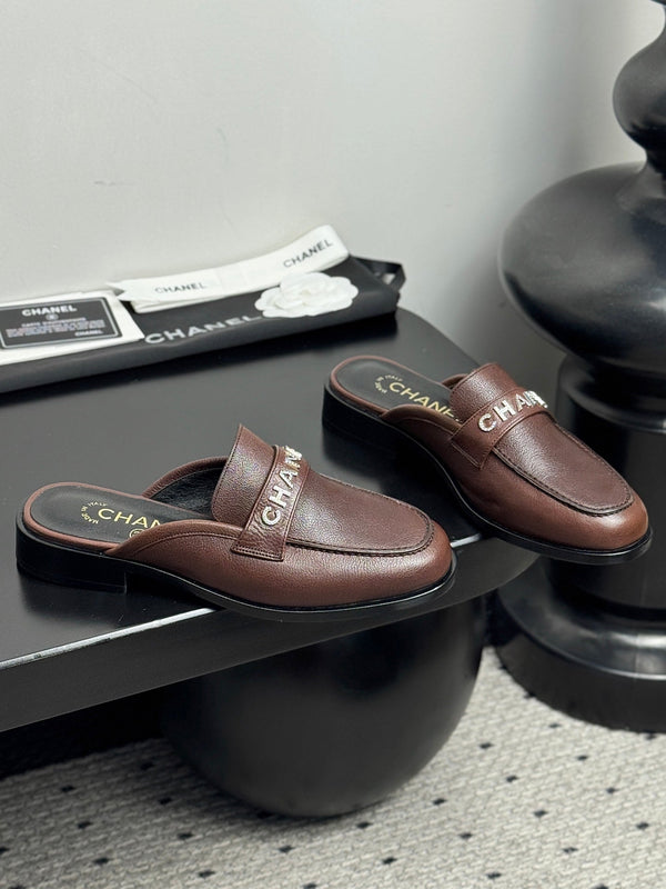 CC 25 Mules Dark Brown Cowhide 329805