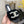 CC Pearl Plush Slides Black Wool Leather 970127