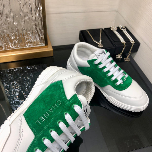 CC 24C Sneaker White Green Suede Sheepskin 688654