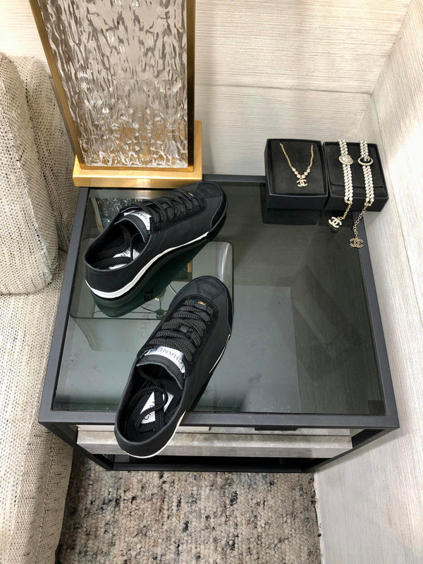 CC Sneake Black Cowhide And Velvet