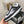 CC Sneaker In Black Mix White Suede