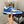 CC Sneaker In Blue Mix White Suede