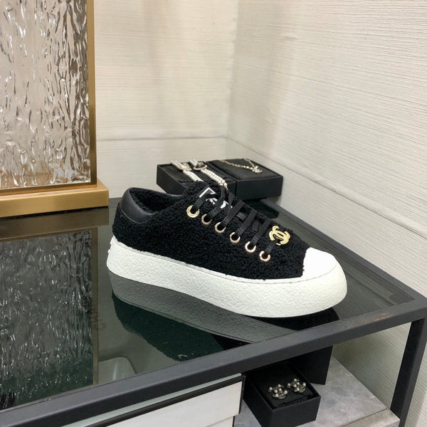 CC Low Sneaker Black Wool