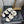 CC 26s Dad Sandals Black White Suede Shearing 970116