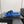 CC 26s Shearling Square Toe Sandals Blue Black Wool 128086