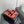 CC 26s Shearling Slide Flat Mules Coral Black Wool 128092