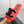 CC 26s Shearling Slide Flat Mules Coral Black Wool 128092
