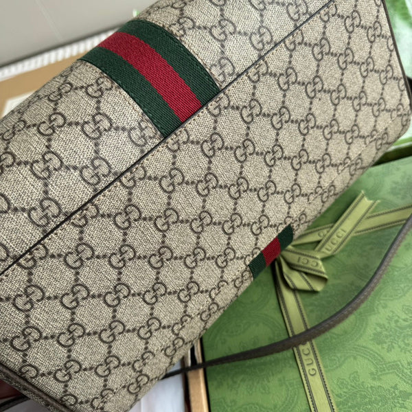 Gucci Ophidia Bag Beige mix Brown Canvas 240085