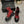 SHORT BOOTS GARNET RED MIX BLACK SUEDE LAMBSKIN