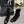 SHORT BOOTS BLACK SUEDE LAMBSKIN ATTACH METAL