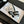 mule sandal 45 black white fabric embroidery