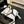 CC 25S Slingback 85mm White Calfskin Black Grosgrain