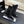 CC Combat Boots 26s Black Suede Leather 101987