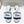 CD 26s Floral Embroidered Sandals White Blue Canvas 683028