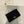 PRA Cross pattern envelope bag black leather 341148
