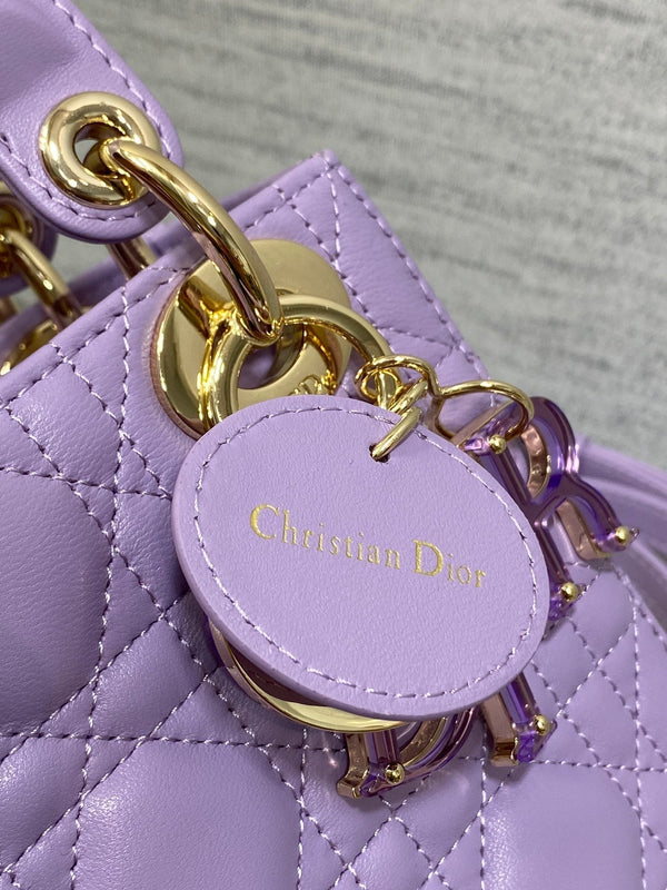 Lady Bag 17cm Violet Lambksin