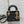 Lady Micro Bag 10cm Black Canvas Diamond Pearl