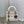 CD Lady 17cm White Lambskin Brown Charm