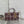 MINI LADY BAG 16 IN WENGE BROWN SATIN AND CALFSKIN WITH BEADED DESIGN