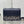 MONTAIGNE EAST-WEST 21 BAG WITH CHAIN IN NAVY BLUE LAMBSKIN AND MONOGRAM JACQUARD