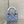 MICRO 12 LADY BAG IN CERULEAN BLUE SATIN WITH BEADING
