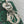 MINI 17 LADY BAG IN GREEN FOREST MIX BLACK SNAKESKIN PATTERN LAMBSKIN