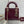 MINI 17 LADY BAG IN PLUM PURPLE SNAKESKIN PATTERN LAMBSKIN
