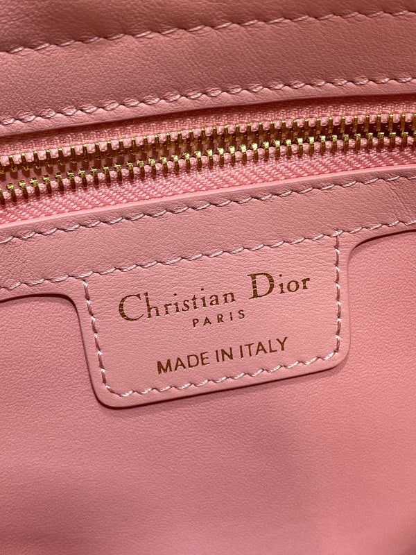 Dior 2025 Bow Bag 28cm Pink Leather 272507