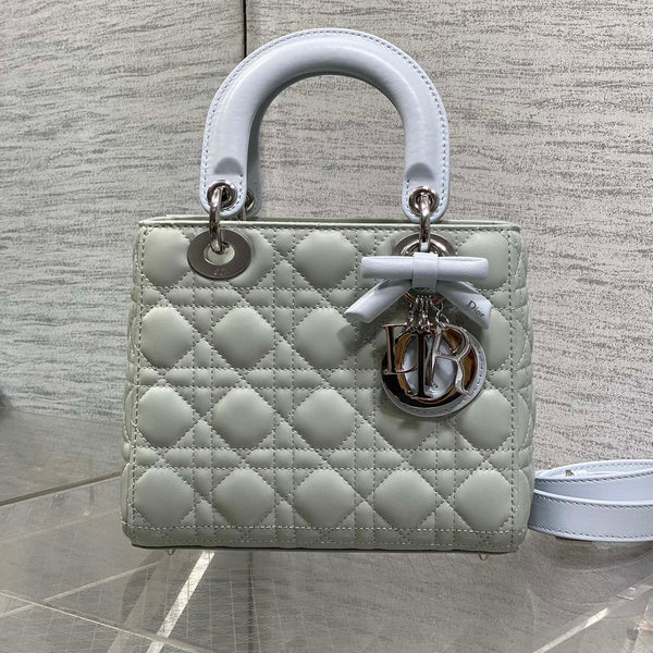 CD 2026 Lady Dior Bag Grey Charcoal Lambskin 286579